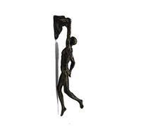 XMGoodday Résine Sculpture Escalade Homme Sculpture Murale Creative Mur Fini À La Main Mur Art Home Decor Statues-E