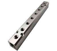 XMHF Bloc de distribution d'air de collecteur pneumatique à 8 voies, bloc pneumatique collecteur d'air comprimé, connecteur rapide pour compresseur d'air pneumatique