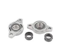 Xmhf Diamètre Intérieur de 12 mm monté Bloc Fonte logement Auto-alignement Oreiller Roulement 2-bolt Bride Ufl001 2 pcs