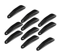 XMHF Lot de 10 paires de chausse-pied en plastique durable Noir 10 cm
