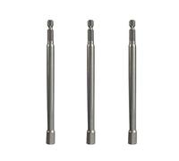 XMHF Lot de 3 tourne-écrous magnétiques H8 8 mm, 150 mm, extra long, gris foncé