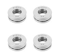 XMHF Lot de 4 roulements à billes de butée axiale en acier carbone 51202 16 x 31 x 12 mm.