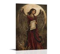 XMHMYHZJ A Field of Snakes Parts Before The Angel's Footsteps As She Carries The Scroll of Divine Silence Décoration murale moderne à suspendre 40 x 60 cm