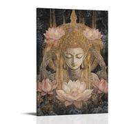 XMHMYHZJ Beyond The Veil of Illusion - Avalokiteshvara Pierces Samsara Décoration murale moderne à suspendre 50 x 75 cm