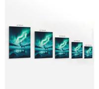 XMHMYHZJ Décoration murale moderne à suspendre avec inscription « A Spirit Stag Melting Into The Aurora That Breathes Across Arctic Sky » (20 x 30 cm)