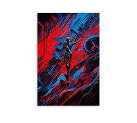 XMHMYHZJ Poster d'art représentant un homme debout sur un rebord avec une science - Décoration murale moderne à suspendre - 50 x 75 cm