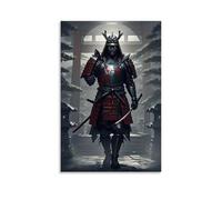 XMHMYHZJ Poster Samouraï Guerrier fantôme avec armes Décoration murale moderne à suspendre 30 x 45 cm