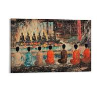 XMHMYHZJ S1WLFG Poster bouddhisme Rituels du festival Ullambana Décoration murale moderne à suspendre 40 x 60 cm