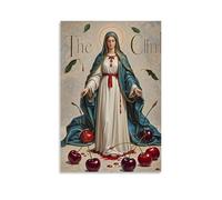 XMHMYHZJ The Madonna of The Cherries, Red Fruit Symbolizing Blood - Décoration murale moderne à suspendre - 60 x 90 cm