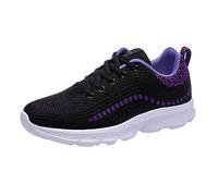 Xmiral 212 Dames Baskets Basses Respirantes Baskets décontractées Chaussures de Sport légères pour Femmes Chaussures Décontractées pour Femmes sans Lacets (Purple, 39)