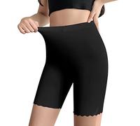 Xmiral Leggings pour Femmes Shorts sous Les Robes Shorty Lisse sous-vêtements Cuissardes Shorts pour Jupes Assorties Robes Débardeur Rose Poudré