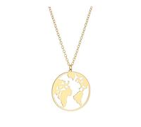 Xmiral Metal Creative Hollow Collier cadeau à World Love Express Jewelry Map Lady Colliers & pendentifs Organisateur Cadeaux Cristaux