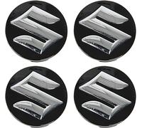 XMJAD 4 Pièces Cache-moyeux Capuchons de Moyeu de Voiture pour Suzuki Swift SX4 S-Cross Celerio Grand Vitara GSR 600 ITZ 400, 54mm, Auto Jante Center Hubcap Badge Emblème Couverture de Moyeu de Roue