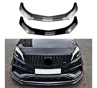 XMJAD Pare-Chocs Avant de Voiture pour Mercedes Benz A Class W176 A180 A200 A45 AMG 2013-2018 diffuseur de becquet de lèvre séparateur inférieur Kit de Protection du Corps Accessoire,Gloss Black