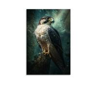 XMJHHMHZ Poster animal - Noble faucon pèlerin - Vitesse et Majesté - Art mural réinventé - Décoration murale moderne à suspendre - 30 x 45 cm