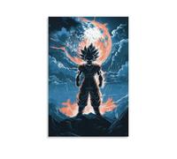 XMJHHMHZ Poster animé Gokus Ultimate Power - Dragon Ball Z Super Saiyan Awakening - Décoration murale moderne à suspendre - 30 x 45 cm
