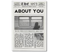 XMJJQQ Toile murale vintage The 1975 « Healy Music Being Funny in a Foreign Language » - Poster esthétique pour chambre à coucher - 40,6 x 61 cm - Sans cadre