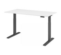 XMKA 16 G | Bureau - Blanc 160 x 80 réglable en hauteur électriquement