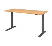 XMKA 19 G | Bureau - Hêtre 180 x 80 réglable en hauteur électriquement
