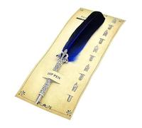 XMKT 1 lot de stylos plume de calligraphie vintage avec 5 plumes d'encre (bleu)