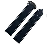 XMKT Bracelet de montre étanche en silicone pour Omega Comas Strap Meidus Rudder Bracelet de montre en caoutchouc 22 mm, 21mm, Acétate, Pas de pierre précieuse