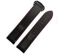 XMKT Bracelet de montre étanche en silicone pour Omega Comas Strap Meidus Rudder Bracelet de montre en caoutchouc 22 mm, 22mm, Acétate, Pas de pierre précieuse