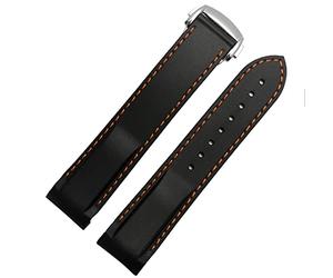 XMKT Bracelet de montre étanche en silicone pour Omega Comas Strap Meidus Rudder Bracelet de montre en caoutchouc 22 mm, 20mm, Acétate, Pas de pierre précieuse