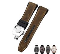 XMKT Bracelet de montre Franck Muller 28 mm en cuir de vachette et silicone avec boucle pliable en caoutchouc et nylon pour homme, 28mm, Acétate, Pas de pierre précieuse