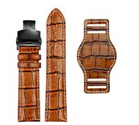 XMKT Brotte de montre en cuir authentique 20 mm 22 mm Bande de montre pour hommes avec bracelet en cuir fait à la main