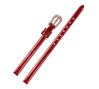 XMKT Mini Watch Band 6 mm Bracelet en cuir authentique Bracelet Fashion Watch Band Small Strap(Red rose gold)