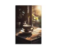 XMLCYD Poster de boisson avec tasse de tasse dedans sur le mur Art décoratif peinture murale décoration murale moderne à suspendre affiche d'art 20 x 30 cm