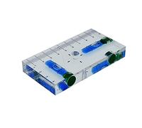 XMLEI Cuboïde transparent haute précision niveau T intégré petit niveau à bulle magnétique domestique (95 x 51 x 13 mm) (g549810)