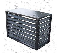XMLYSMYS Couverture de Climatiseur en Aluminium Couvercle Extérieur Caché Résistant Aux Intempéries Clôture D'intimité, pour Intérieur et Extérieur(Black)