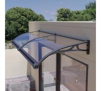 XMLYSMYS Marquise de Porte D'entrée, Auvent de Porte et Fenêtres, Support en Alliage D'aluminium, Protection UV, Pluie et Neige pour Porche, Terrasse et Terrasse(60x200cm/24x79in)