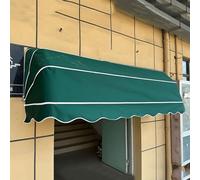 XMLYSMYS Marquise de Porte D'entrée Exterieur, Auvent de Porte et Fenêtres avec Cadre, Toile et Matériel de Montage, pour Usage Résidentiel et Commercial(Green,120cm/47in)