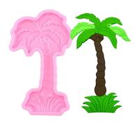 XMOLDNMS Moule en silicone en forme de cocotier pour décoration de gâteau, pâte à sucre, chocolat, argile polymère