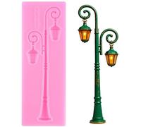 XMOLDNMS Moule en silicone pour décoration de gâteau en forme de lampadaire vintage