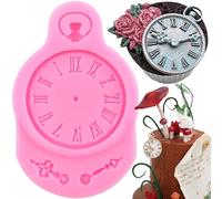 XMOLDNMS Moule en silicone pour fondant steampunk - Motif horloge - Pour décoration de gâteau - Bonbons - Chocolat - Pâte à gomme