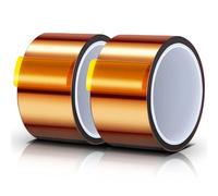 XMSCN 2 rouleaux de ruban adhésif haute température, 5 cm x 50 m, ruban de sublimation pour presse à chaud, ruban de transfert thermique sans résidus. (5 cm x 50 m, 2 pièces)