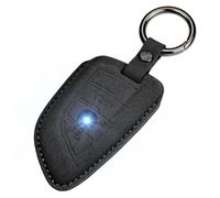 XMSCN Coque de clé de Voiture en Daim pour B-MW Série 1 Série 2 Série 3 4 Série 5 Série 6 X1 X2 X3 X4 X5 X5M X6 X6M GT M5 avec Porte-clés