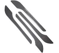 XMSCN Lot de 4 couvre-poignées de porte en fibre de carbone pour Tesla Model 3 et Y 2017-2024, 4pcs D'Accessoires De Protection De PoignéE ExtéRieure, Accessoires extérieurs de voiture