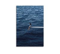 XMSDHRE Poster décoratif sur toile avec inscription Love Alarm Music et art mural moderne pour chambre à coucher (50 x 75 cm)