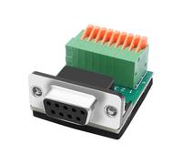 XMSJSIY Adaptateur DB9 sans soudure RS232 D-SUB femelle vers connecteur à ressort à 9 broches pour appareils de communication série (femelle)