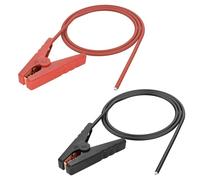 XMSJSIY Bornes de câble de batterie 100 A 10 AWG pour batterie de voiture, câble isolé alligator clips Heavy Duty Jump Leads pour voiture, camion, van