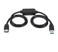 XMSJSIY Câble adaptateur eSATA vers USB 5 Gbit/s USB 3.0 vers alimentation eSATA 5 V pour ordinateur portable HDD/SSD/ODD - 0,9 m/1 m (eSATA vers USB 3.0)