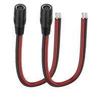 XMSJSIY Câble d'alimentation DC7.9x0.9mm 8mm 14AWG DC7909 femelle Plug à fil nu Open End Réparation Fil d'alimentation Barrel Connecteur Pigtail pour ordinateur portable solaire - 30CM / 0.98 FT 2PCS