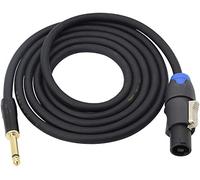 XMSJSIY Câble haut-parleur Speakon vers mono 6,35 mm - Prise TS 6,35 mm vers câble haut-parleur mâle Speakon - Câble de connexion pour amplificateur