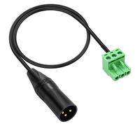XMSJSIY Câble XLR vers Phoenix 3 broches 3P F/M vers PHX3M NBKF/2EDG-5.08 - Bloc de bornes à vis 3 broches pour haut-parleur - 0,4 m/1,3 ft (XLR mâle)