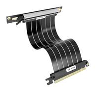 XMSJSIY Carte d'extension de câble PCI-E 3.0 16x - Blindage à grande vitesse - GPU vertical - PCIe 3.0 - 16 x mâle vers femelle - Angle droit à 90 ° - Carte graphique - Prise en charge RTX3060-2