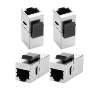 XMSJSIY Cat7 Keystone Jack Coupleur RJ45 Femelle à Femelle Keystone Jack Blindé Connecteur Inline pour Plaque murale 8P8C Cat7 Modulaire Ethernet Connecteur pour Cat7/Cat6/Cat6A/Cat5e/Cat5